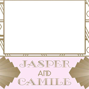 Wedding  Art Deco White 1  2x6  4 Photos