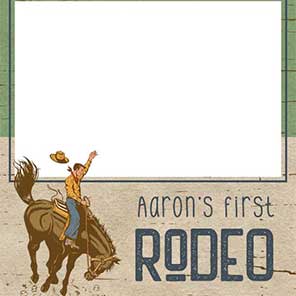 Birthday Cowboy Up 1 2x6 4 Photos