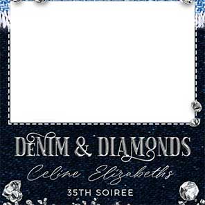 Birthday Denim & Diamonds 1 2x6 4 Photos