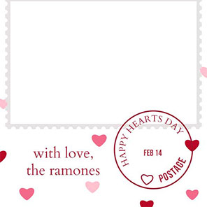 Valentines Hearts Post 2x6 4 Photos