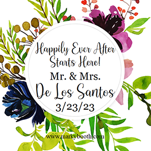 Wedding Floral Vows 2x6 3 Photos